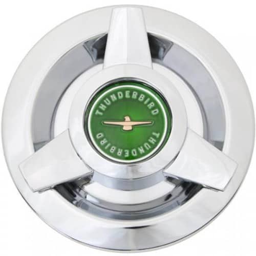 Roadster Wire Cap - Thunderbird Wire Green Center Cap (13555)