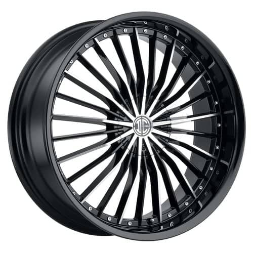 2Crave Number 26 17x7.5 Blank 5 Lug 15 ET 72.56 CB Gloss Black Machined (N26-1775Z15FB)