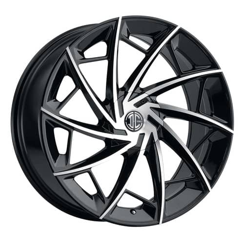 2Crave Number 36 20x8.5 Blank 5 Lug 35 ET 74.1 CB Gloss Black Machined (N36-2085Z35JB)