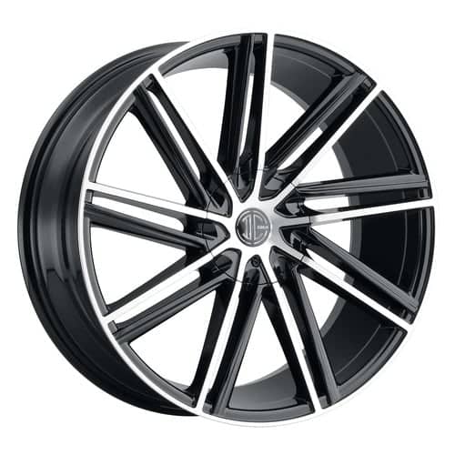 2Crave Number 39 18x8 Blank 5 Lug 35 ET 72.56 CB Gloss Black Machined (N39-1880Z35FD)