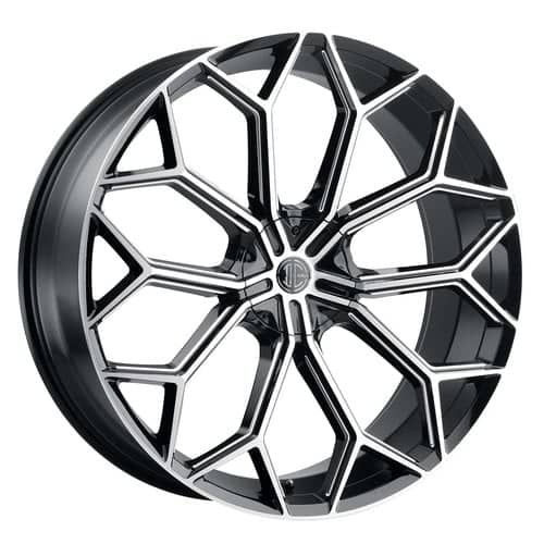 2Crave Number 42 26x10 Blank 6 Lug 15 ET 78.3 CB Gloss Black Machined (N42-2610Z15MBFXD)