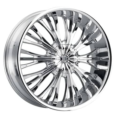 2Crave Number 43 24x9.5 Blank 6 Lug 15 ET 78.3 CB Chrome (N43-2495Z15MC)