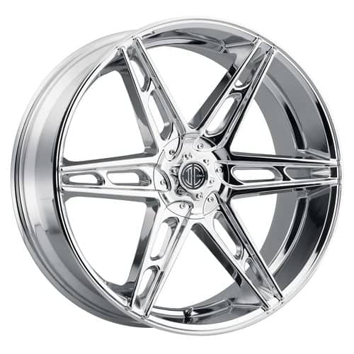2Crave Number 46 22x9.5 Blank 5 Lug 30 ET 87 CB Chrome (N46-2295Z30PC)