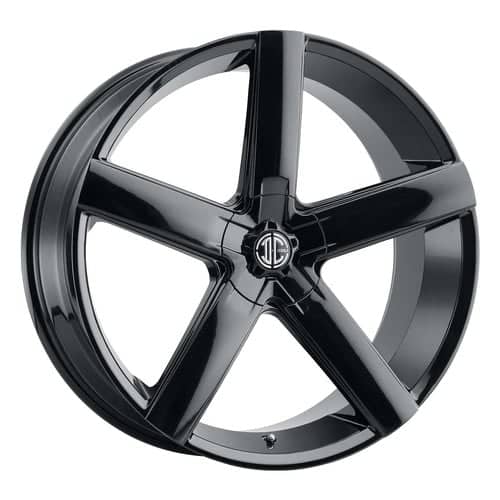 2Crave Number 55 18x8 Blank 5 Lug 35 ET 72.56 CB Gloss Black (N55-1880Z35FGB)