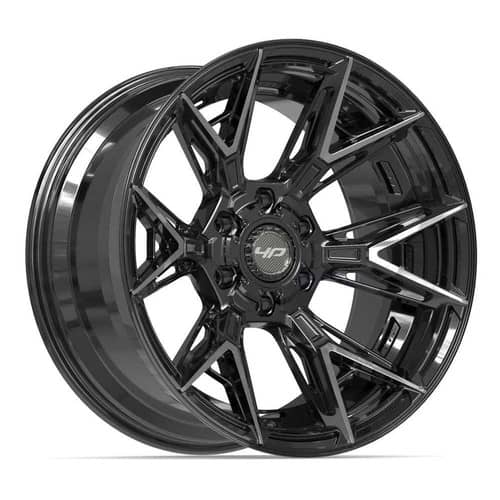 4Play 4P40 22x10 6x135/6x139.7 -18 ET 106.1 CB Gloss Black Brushed with Tinted Clear (4P40221006D5518BBT)