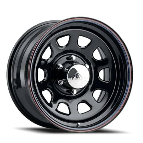 Allied Wheel 52 Black Daytona 15x8 5x139.7 -19 ET 108.0 CB Black (5258055)