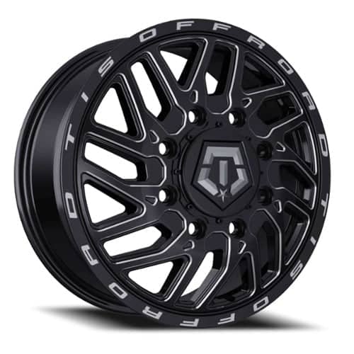 TIS Offroad 544BM Dually 17x6.5 8x210 -140 ET 154.3 CB Gloss Black (544BM-76599ROS)