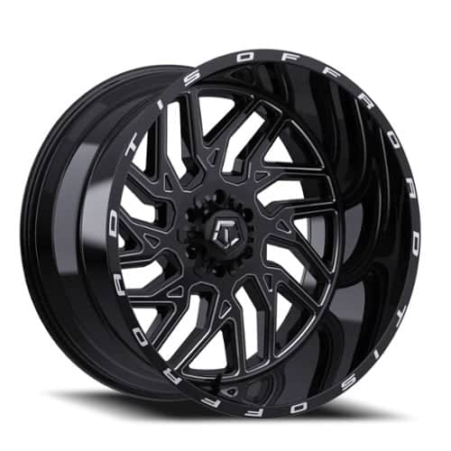TIS Offroad 544BM 20x12 6x135 -44 ET 108.0 CB Gloss Black (544BM-2126844)