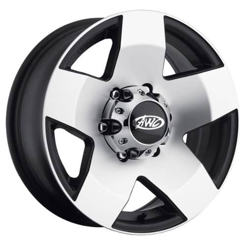 Raceline 850 Brute Trailer 14x5.5 5x114.3 0 ET 81 CB Black with Machine (850-45512)