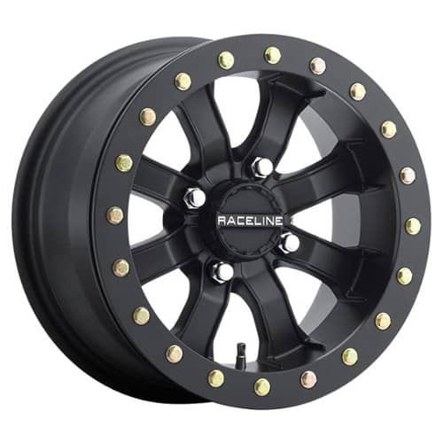 Raceline A71B Mamba Beadlock 14x7 4x156 0 ET 132.5 CB Black (A71B-47056-61)