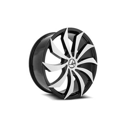 Azara AZA 507 18x8 5x108/5x114.3 35 ET 74.1 CB Gloss Black Machined (AZA507188051081143+35BM)