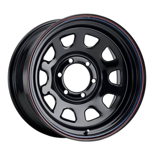 Allied Wheel 51 Daytona 15x7 5x139.7 0 ET 108 CB Black (5157055)