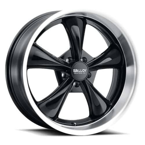 Alloy Creations AC505 17x7 5x127 0 ET 83.82 CB Gloss Black Machined Lip (505AA-1770J0)
