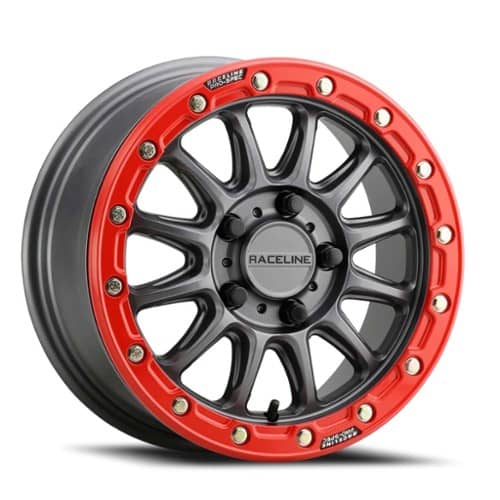 Raceline Alpha Beadlock UTV 15x7 4x156 10 ET Gunmetal (A14GR-57056+10)