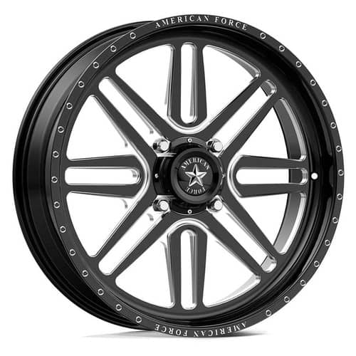 American Force K01 Summit UTV 20x7 4x156 0 ET 115 CB Black (AFTOK01E111-2-20)