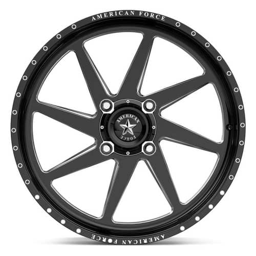 American Force K04 Camino UTV 20x7 4x156 0 ET 115 CB Black (AFTOK04LE111-2-20)