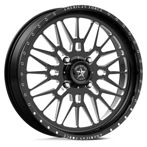 American Force K06 Nomad UTV 20x7 4x156 0 ET 115 CB Black Milled (AFTOK06E111-2-20)