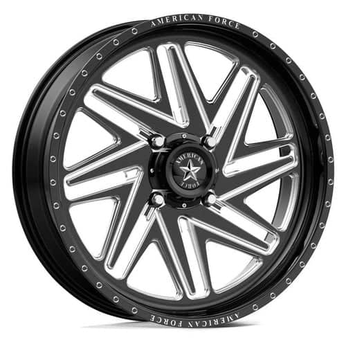 American Force K08 Carver UTV 20x7 4x156 0 ET 115 CB Black (AFTOK08LE111-2-20)