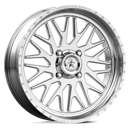 American Force K10 Trace UTV 24x7 5x114.3 0 ET 72.6 CB Polished (AFTYK10LE73-1-21)