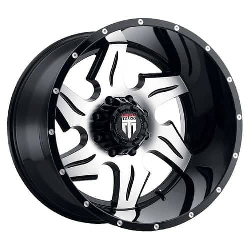 American Truxx AT163 Ninja 22x14 5x150 -76 ET 110.3 CB Black/Machined (AT163-22450BM-76)