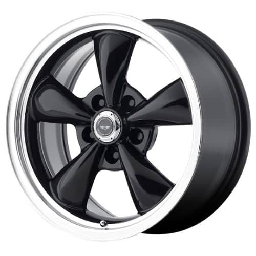 American Racing AR105M Torq Thrust M Gloss Black with Machined Lip (AR105M6780B)
