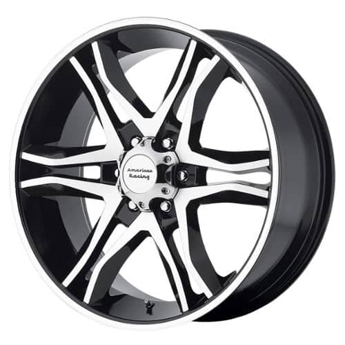 American Racing AR893 Mainline 16x8 6x139.7 0 ET 106.3 CB Gloss Black Machined (AR89368068300)