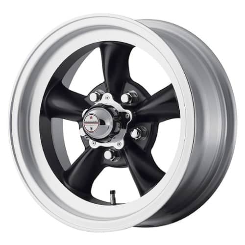 American Racing VN105 Torq Thrust D Satin Black with Machined Lip (VN1054661B)