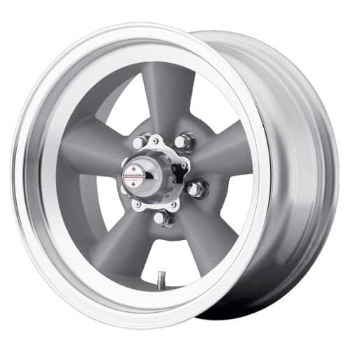 American Racing VN309 TorqThrust Vintage 15x7 5x127 -6 ET 83.1 CB Silver with Machined Lip (VN3095773US)