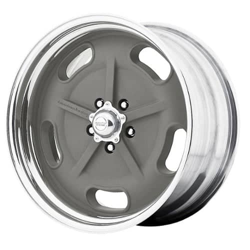American Racing VN470 Salt Flat Special 15x4 Blank 5 Lug -25 to -25 ET 72.56 CB Mag Gray/Polished (VN470540XX)