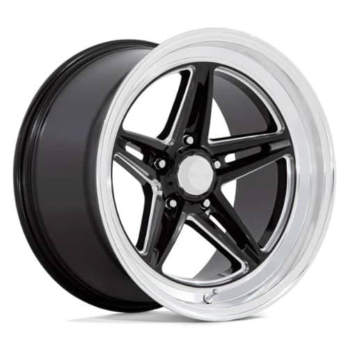 American Racing VN514 Groove Gloss Black Milled w/Diamond Cut Lip (VN514BE18801200)