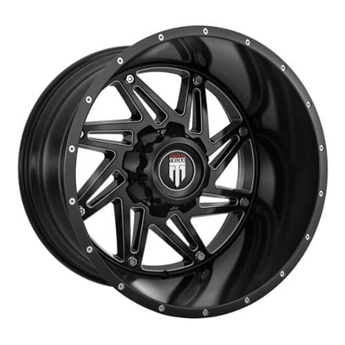 American Truxx AT165 Warrior Black/Milled (AT165-2152M-24)