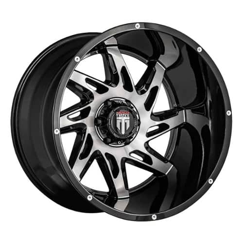 American Truxx AT183 Spyder Black/Machined (AT183-2173BM-24)