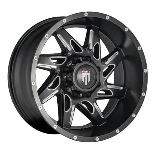 American Truxx AT183 Spyder Black/Milled (AT183-2173M-24)