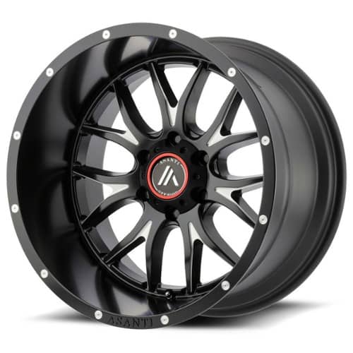 Asanti AB807 Recon Satin Black Milled (AB807-17857725BM)