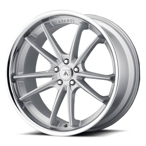 Asanti ABL-23 Sigma Brushed Silver with Chrome Lip (ABL23-20901515SL)
