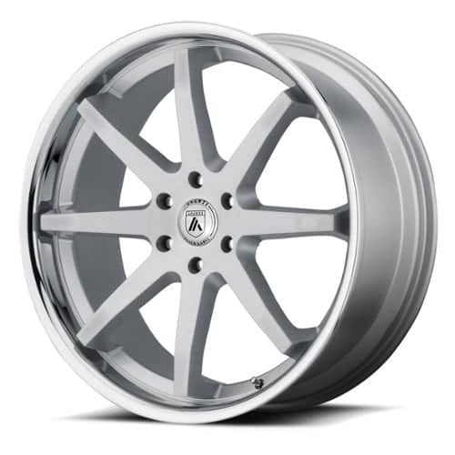 Asanti ABL-32 Kaiser 24x10 6x139.7 30 ET 100.5 CB Brushed Silver with Chrome Lip (ABL32-24062430)