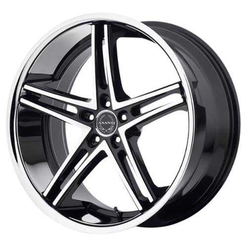 Asanti ABL-7 22x9 5x114.3 24 ET 74.1 CB Machined Face w/ SS Lip (ABL7-22901224MS)