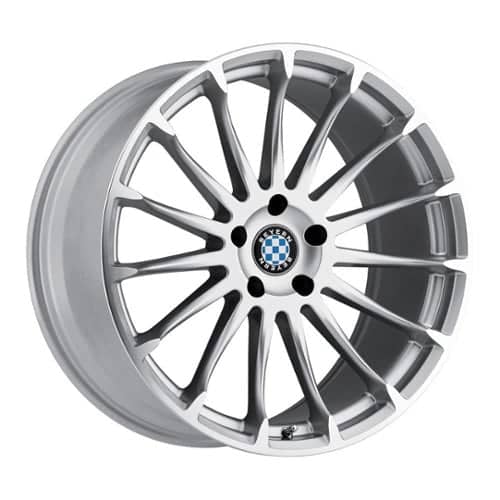Beyern Aviatic 18x9.5 5x120 45 ET 72.56 CB Silver W/Mirror Cut Face (1895BYA455120S72)