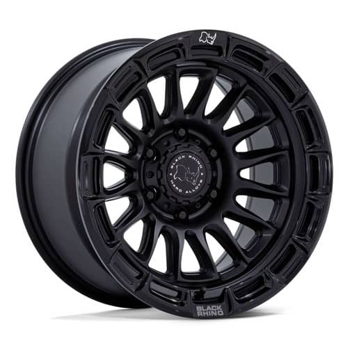 Black Rhino Rival BR025 17x9 5x127 -12 ET 71.5 CB Black W/ Gloss Black Lip (BR025MB17905012N)