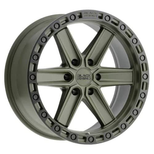 Black Rhino Henderson Green W/Black Lip Edge & Bolts (1790HDS-26140N12)