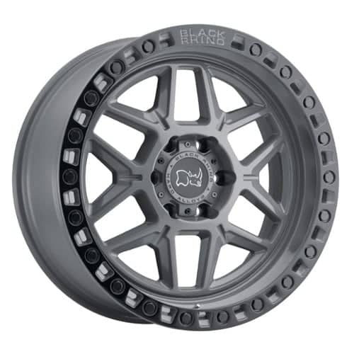 Black Rhino Kelso Battleship Gray W/Black Lip Edge & Black Bolts (1790KLS-85127G71)