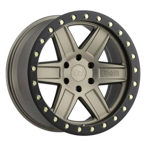 Black Rhino Attica 17x9 5x127 -18 ET 71.6 CB Matte Bronze with Black Lip Edge (1790ATA-85127Z71)