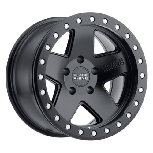 Black Rhino Crawler 18x9.5 5x150 12 ET 110.1 CB Matte Black with Silver Bolts (1895CRL125150M10)