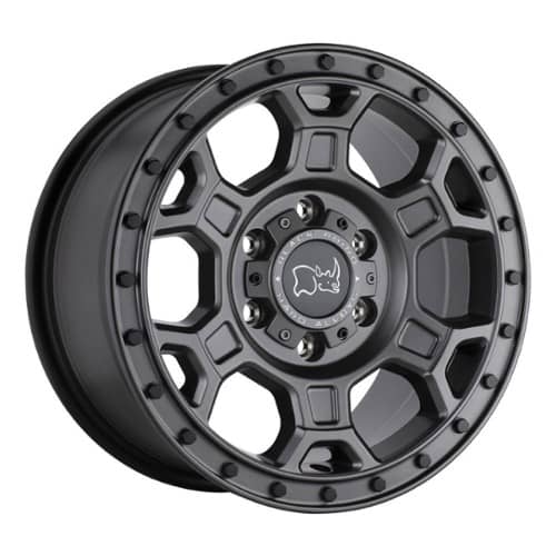 Black Rhino Midhill Matte Gunmetal w/ Black Bolts (1680MHL386130G84)