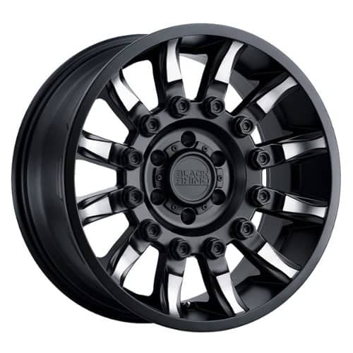 Black Rhino Mission Matte Black W/Machined Tinted Spokes (1785MSN-85114M71)