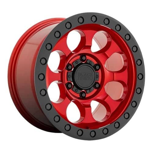 Black Rhino Riot Candy Red w/Black Lip and Black Bolts (1785RIT-06140R12)