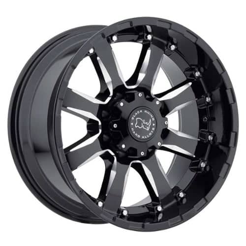 Black Rhino Sierra Gloss black with Milled Spokes (1790SRA-25127B78)