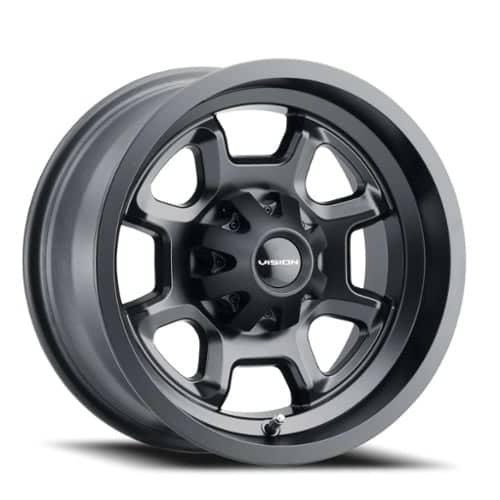 Vision 415 14x7 4x115 2 ET 80.0 CB Matte Black (415-147115MB4)