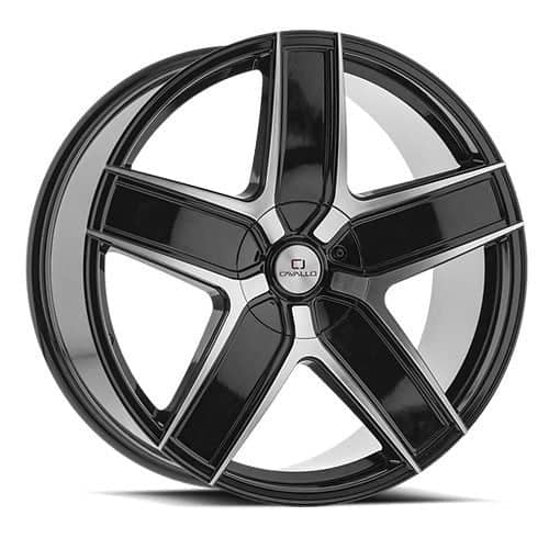 Cavallo CLV-31 18x8 4x100/4x114.3 35 ET 74.1 CB Gloss Black Machined (CLV31188041001143+35BM)