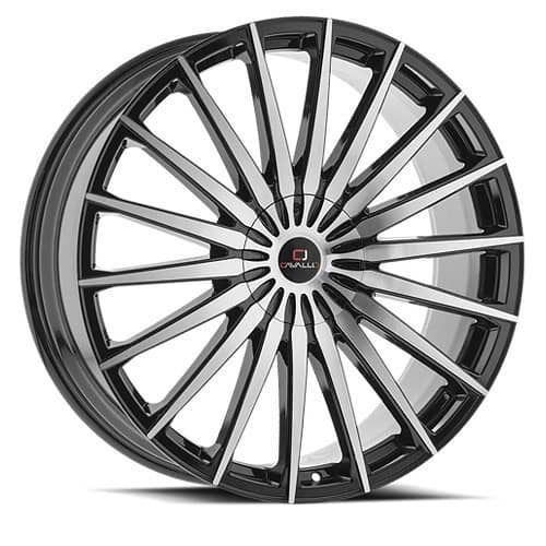 Cavallo CLV-34 Gloss Black Machined (CLV34188051051143+35BM)